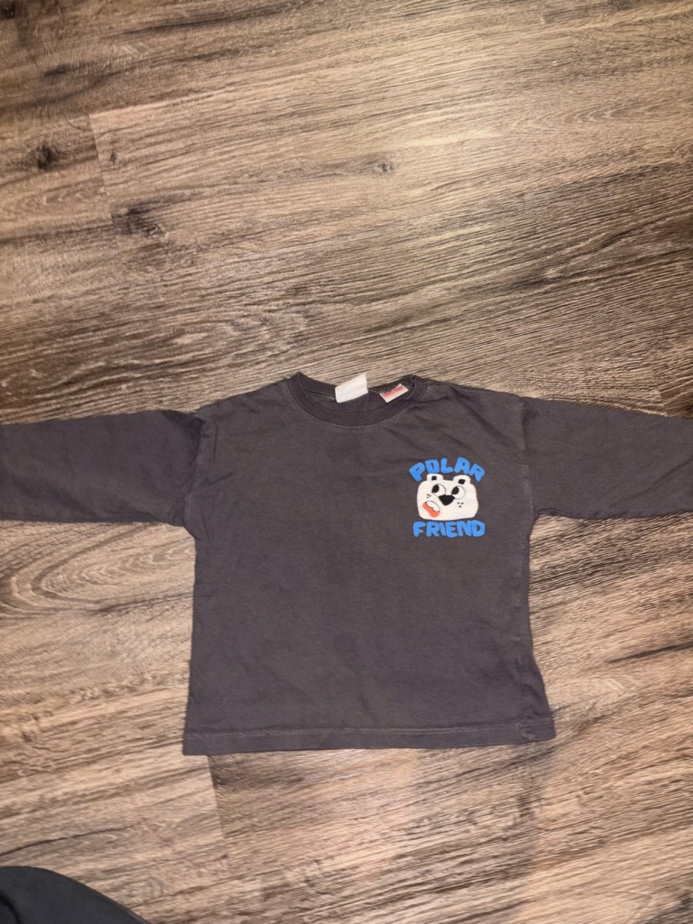 Zara Black 'Polar Friend' Long-Sleeve Tee